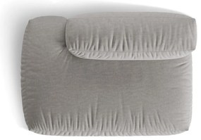 Tmavomodrý zamatový modul pohovky (ľavý roh) Martina – Micadoni