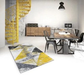 Koberce Breno Kusový koberec ALORA A1012 Yellow, žltá, viacfarebná,80 x 150 cm