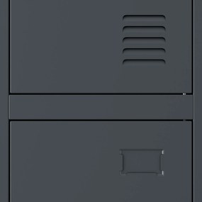 Šatníková skriňa pre zamestnancov antracitová IGOR 1 Plus 316,5 x 1850 x 450 mm