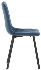 Autronic BONTEC Jedálenská stolička, modrá, zamatová látka, DCL-973 BLUE4 Farba: Zelená