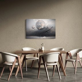 Obraz abstraktných gulí (90x60 cm)