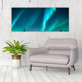 Obraz - Polárna žiara (120x50 cm)