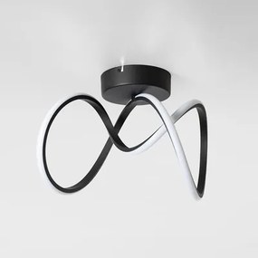 Stropné svietidlo s LED páskou čierne CLINT 41 cm