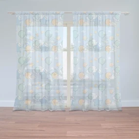 Sablio Záclony Balóniky a hviezdy: 2ks 150x250cm