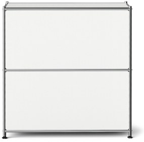 Kovová komoda »CN3 Slim Line« s 2 výklopnými priečinkami, biela