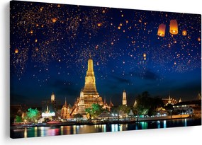Obraz - Lampióny šťastia, Bangkok (90x60 cm)