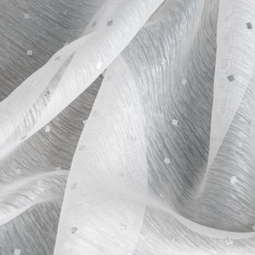 ZÁCLONA NA KRÚŽKOCH SIBEL 300X160 CM BIELA