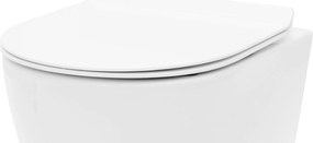 Rea Rea, toaletné sedátko z duroplastu s pomalým zatváraním a jednoduchým odopnutím, biela, REA-C6001