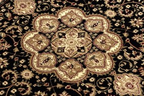 Okrúhly koberec ROYAL ADR model 521 čierny