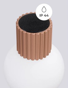 Svetlohnedé nástenné svietidlo ø 12 cm Orbital – Sollux