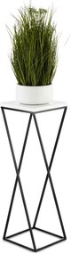 STOJAN NA KVETINÁČ LOFT7 70X24X24 CM ČIERNA/BIELA