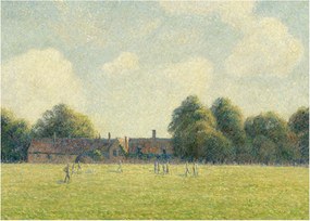 Obraz - Camille Pissarro, Hampton Court Green, reprodukcia (70x50 cm)