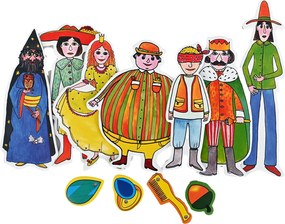 MARIONETINO – Dlhý, Široký a Bystrozraký – bábky 7 ks