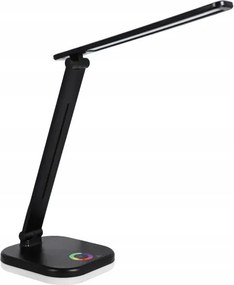 LED RGBW stmievateľná stolová lampa s bezdrôtovým nabíjaním LED/7W/5V USB čierna