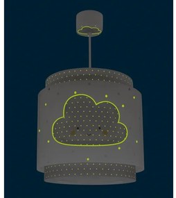 Dalber 76012E - Detský luster BABY DREAMS 1xE27/15W/230V šedá