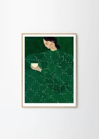 Plagát 30x40 cm Coffee Alone At Place De Clichy – Sofia Lind – The Poster Club