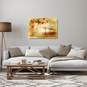Sklenený obraz - Jesenná nálada (70x50 cm)