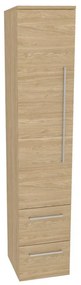 Mereo Bino, kúpeľňová skrinka vysoká 163 cm, ľavá, Multidecor, Dub olejovaný, MER-CN697DUO1