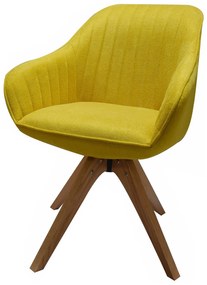 Jedálenská stolička žltá