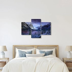 Obraz zimnej horskej krajiny (90x60 cm)