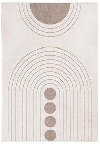 Dekorstudio Obojstranný koberec na terasu DuoRug 5739 - béžový Rozmer koberca: 80x150cm