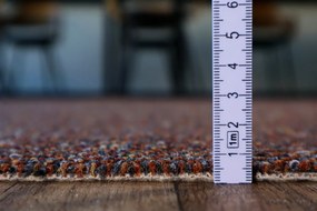 AladinWorld Expres, AKCIA: 50x200 cm Kusový koberec Bohemia terakota - obšitý zo všetkých strán, šíře, oranžová, filc, kancelária