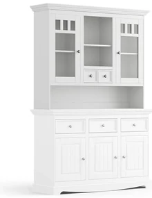 PROXIMA.store - Rustikálny kredenc - nadstavec na komodu 2S.2 - BELLUNO ELEGANTE FARBA: biela