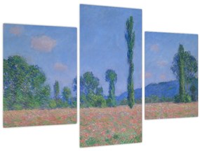 Obraz - Claude Monet, Poppy Field (Giverny), reprodukcia (90x60 cm)