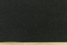 Metrážny koberec Star bez filcu 77 čierny