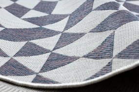 Koberec SIZAL SION geometric 22373 ecru/nebeský/rúž