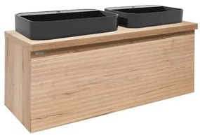 Kúpeľňová skrinka s umývadlom Naturel Savona 118x43x44,8 cm dub halifax mat SAVONA120DHDUB, 1 ks