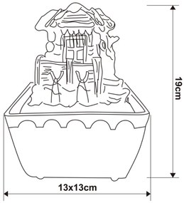 Globo 93031 - LED Dekoratívna fontána LED-RGB/0,13W/230V