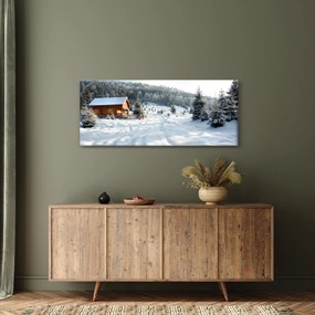 Obraz - Horská chata (120x50 cm)
