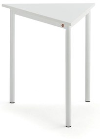 Stôl BORÅS TRIANGEL, 800x700x720 mm, laminát - biela, biela