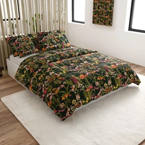 Obliečky z mikrovlákna MYSTIC GARDEN tmavo zelené Rozmer obliečky: 2 ks 70 x 90 cm | 200 x 220 cm