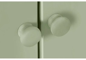 Svetlozelená skrinka z borovicového dreva 100x110 cm Bertram – Støraa