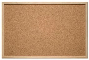 Korková tabula Eurosupplies 120 x 90 cm, hnedá