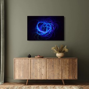 Obraz modrého abstraktného klbka (90x60 cm)