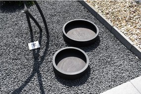 Miska na dekorácie CIRCULO, sklolaminát, Ø 40 cm, antracit