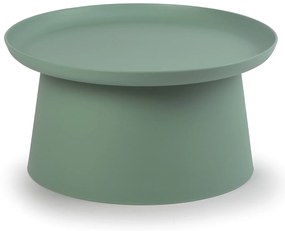 Plastový kávový stolík FUNGO, priemer 700 mm, zelený