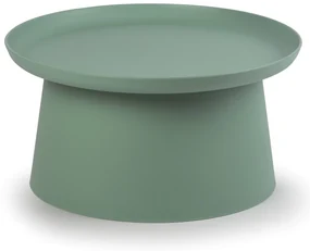 Plastový kávový stolík FUNGO, priemer 700 mm, zelený