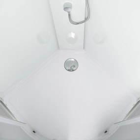 Novoterm Hydromasážny box NV-Wega 90x90 biely