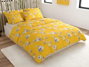 Obliečky z mikrovlákna YELLOW ROSE žlté Rozmer obliečky: 2 ks 70 x 90 cm | 200 x 220 cm
