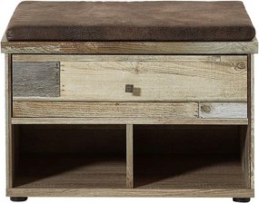 Predsieňová lavica/botník Bonanza, vintage optika