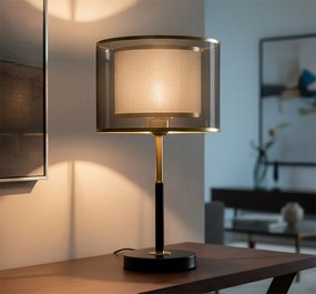 Stolná lampa Levels 48 cm sivá