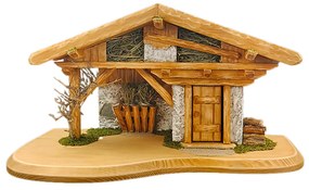AMADEA Drevený betlehem BEZ FIGURÍK 44 cm