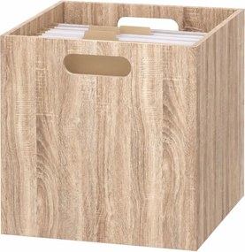 Úložný box Wood, 31x31x31 cm, hnedá