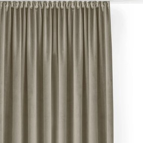 Béžový zamatový dimout záves 200x250 cm Velto – Filumi