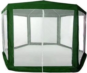 Skladací záhradný párty stan s moskytiérou NEILKE 2x2 m zelený