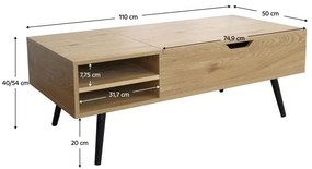 Tempo Kondela Konferenčný stolík, dub, ARALYN